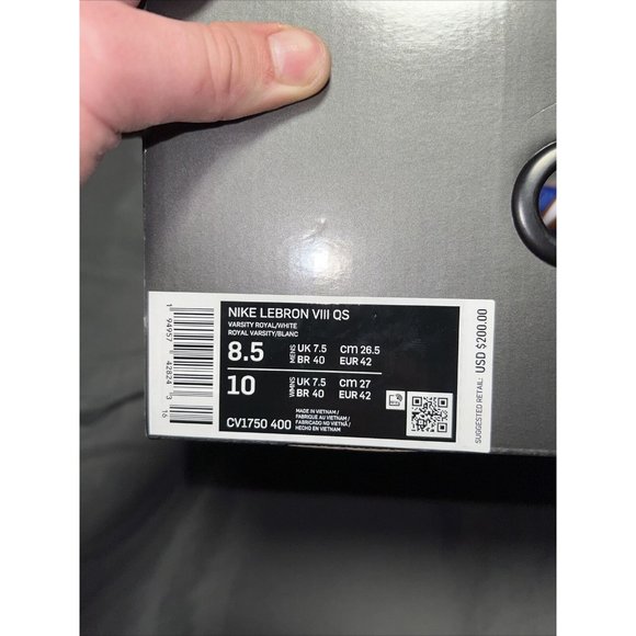 Nike LeBron VIII QS HWC Mens Basketball Shoes Size 8.5 Blue Orange CV1750-400 - Picture 8 of 8